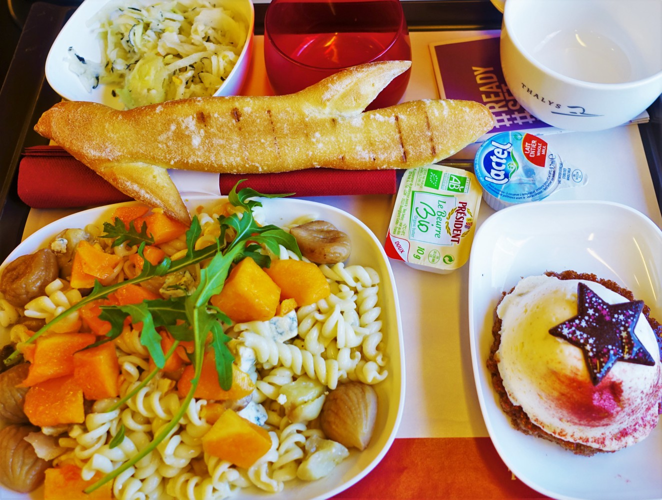 Déjeuner servi dans le Thalys